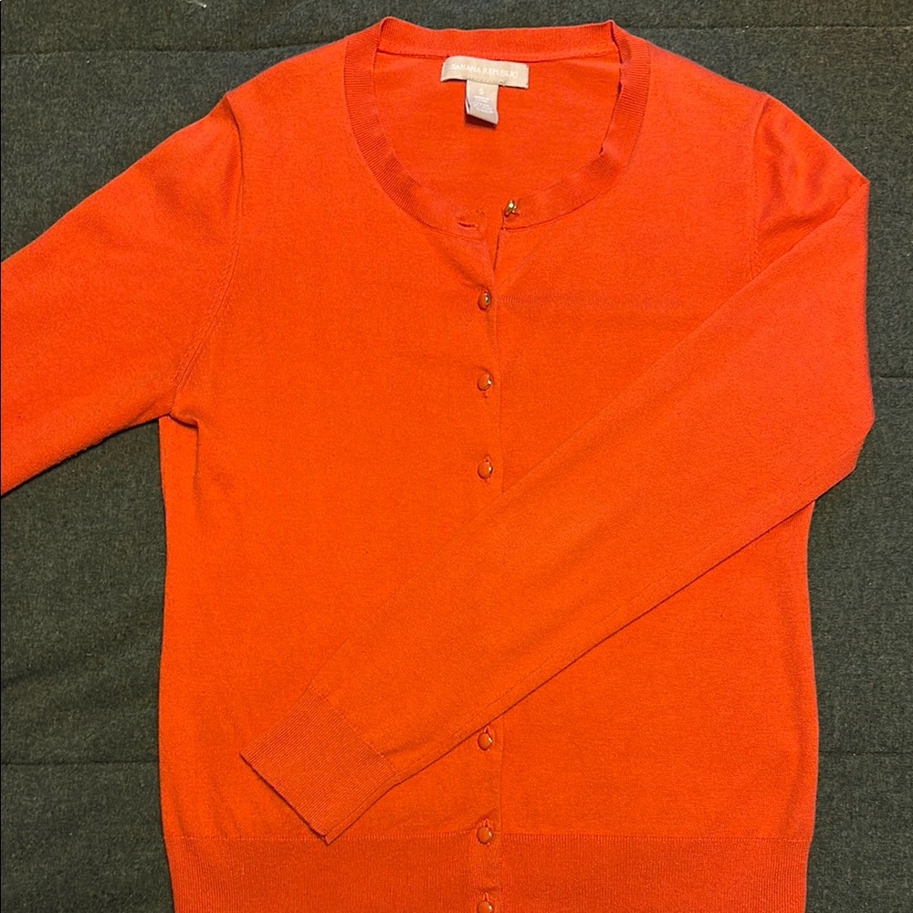 Banana Republic Vibrant Orange Sweater